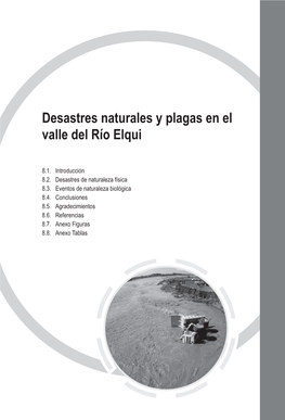 Desastres Naturales Y Plagas En El Valle Del Río Elqui