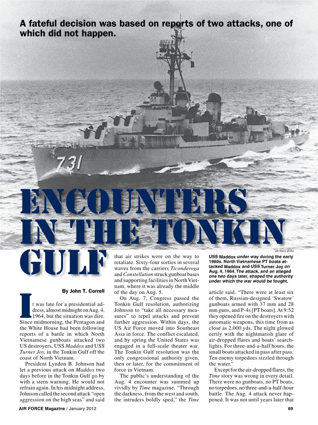 Encounters in the Tonkin Gulf I