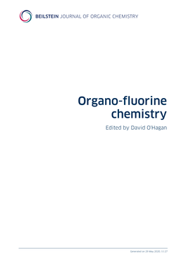 Organo-Fluorine Chemistry