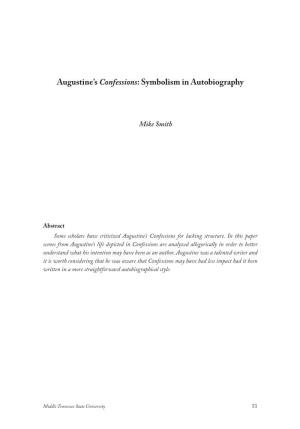 Augustine's Confessions: Symbolism in Autobiography
