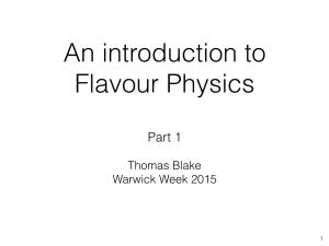 Part 1 ! Thomas Blake Warwick Week 2015