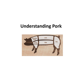 Understanding Pork • Pork Is the World’S Most Widely Consumed Meat Product • U.S