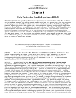 Chapter 5: Early Exploration: Spanish Expeditions, 1808-21