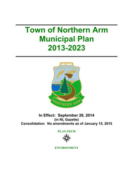 Town of Northern Arm Municipal Plan 2013-2023