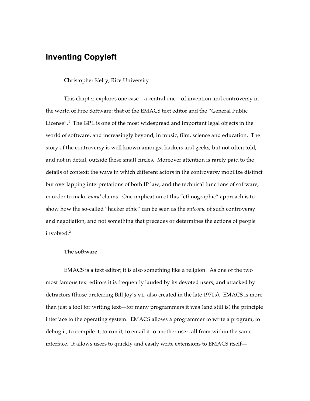 Inventing Copyleft