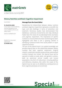 Flyer-Dietary Nutrition Brain Cognitive Impairment.Pdf