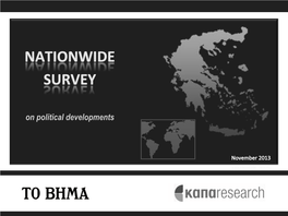 NATIONWIDE) SURVEY) on Political Developments Company Kapa Research S.A