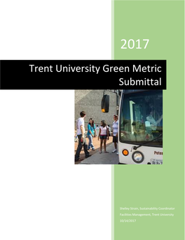 Trent University Green Metric Submittal