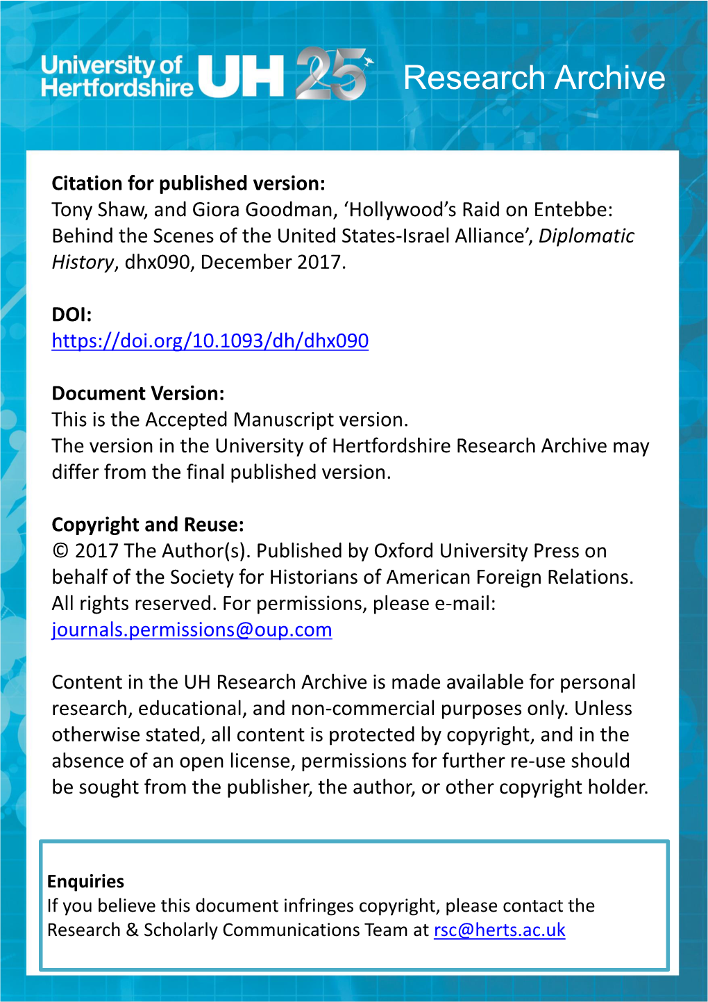 Accepted Manuscript Version