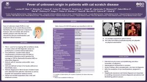 Fever of Unknown Origin in Patients with Cat Scratch Disease
