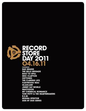 Record Store Day 2O11 O4.16.11