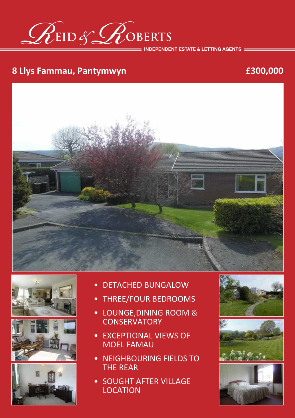 8 Llys Fammau, Pantymwyn £300,000