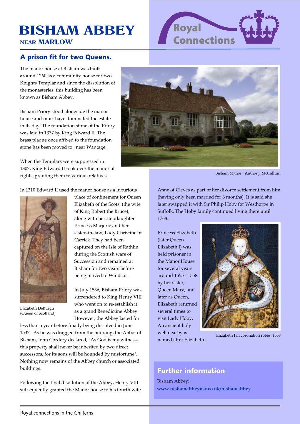 Royal Connections to Bisham Abbey