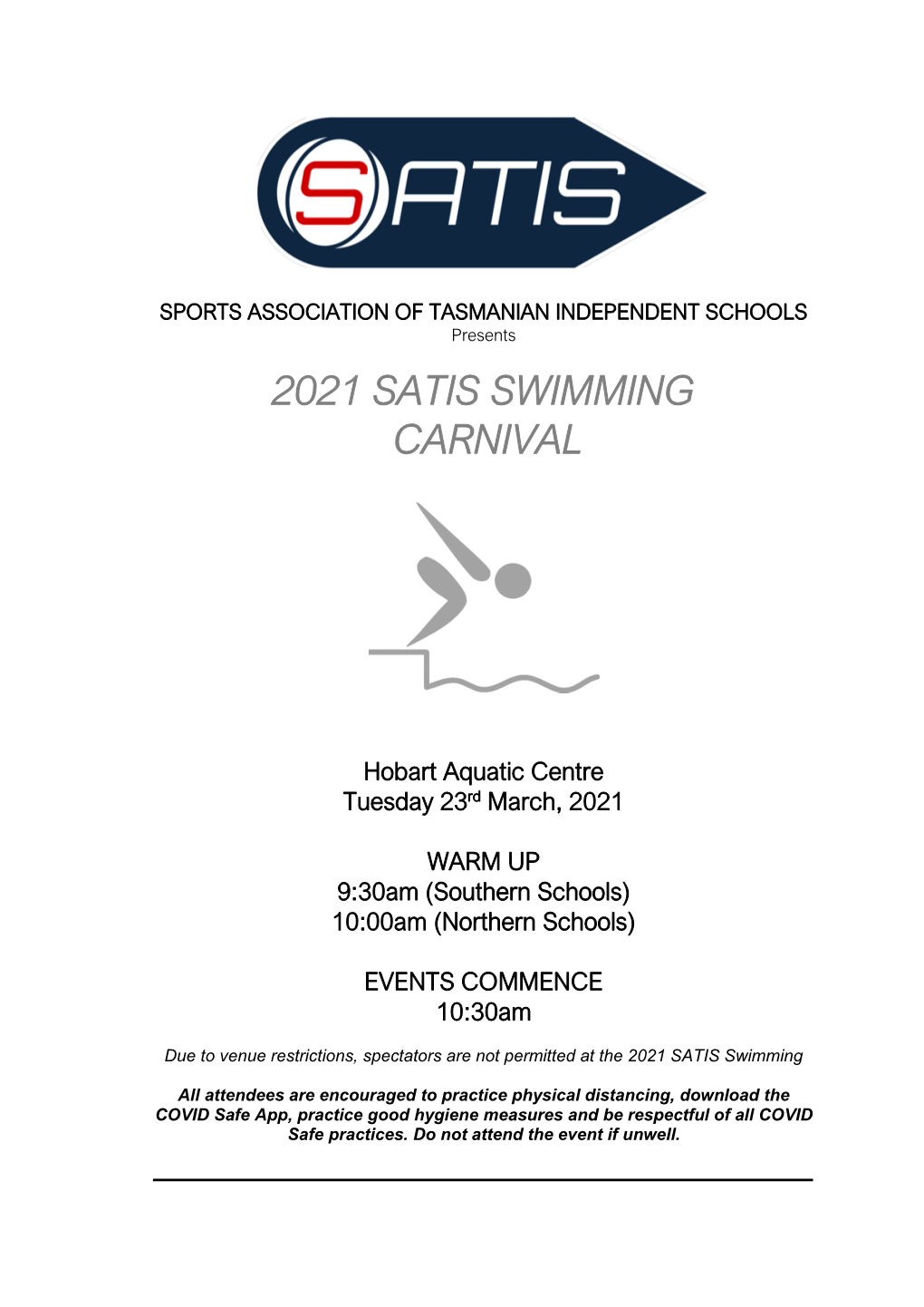 2021 Satis Swimming Carnival