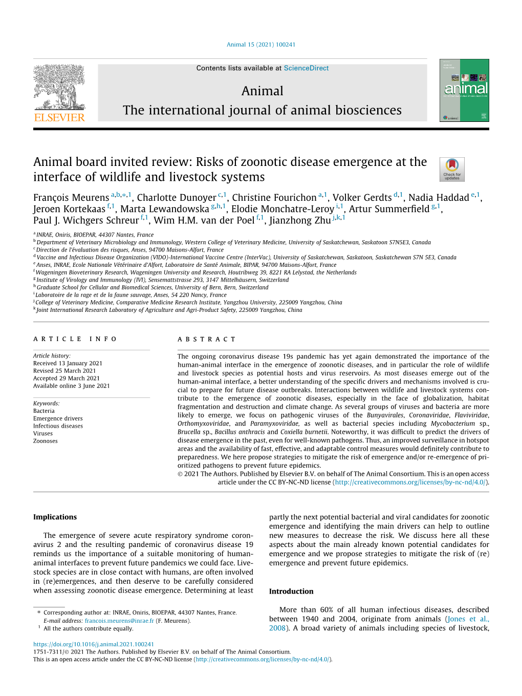 Risks of Zoonotic Disease Emergence at the Interface of Wildlife And