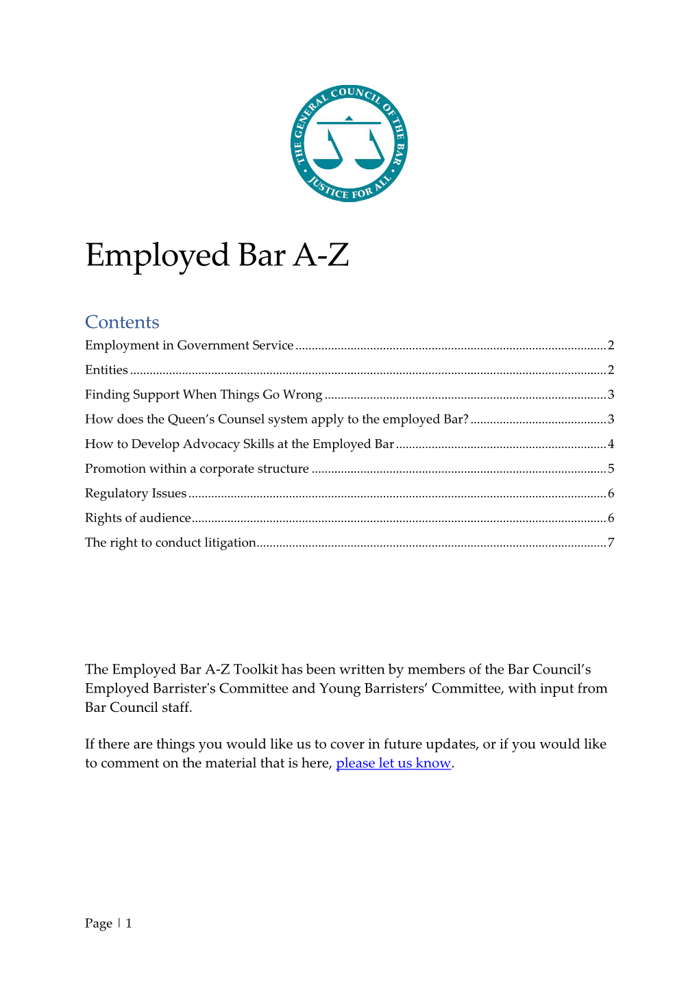 Employed Bar A-Z Toolkit .Pdf