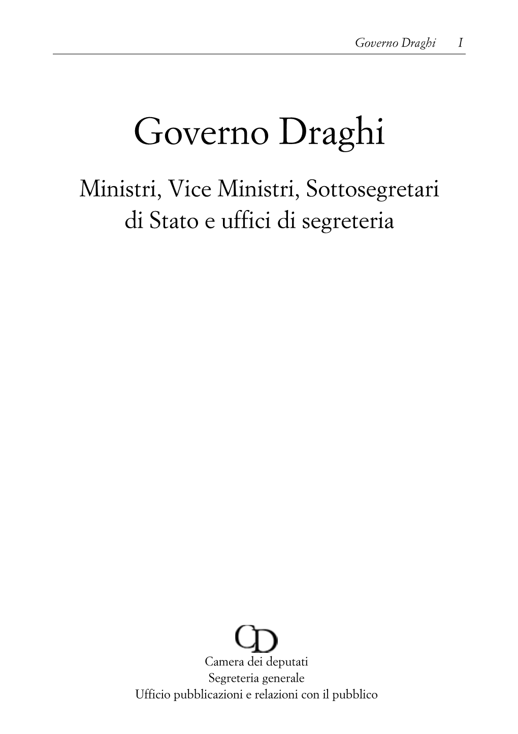 Governo Draghi I