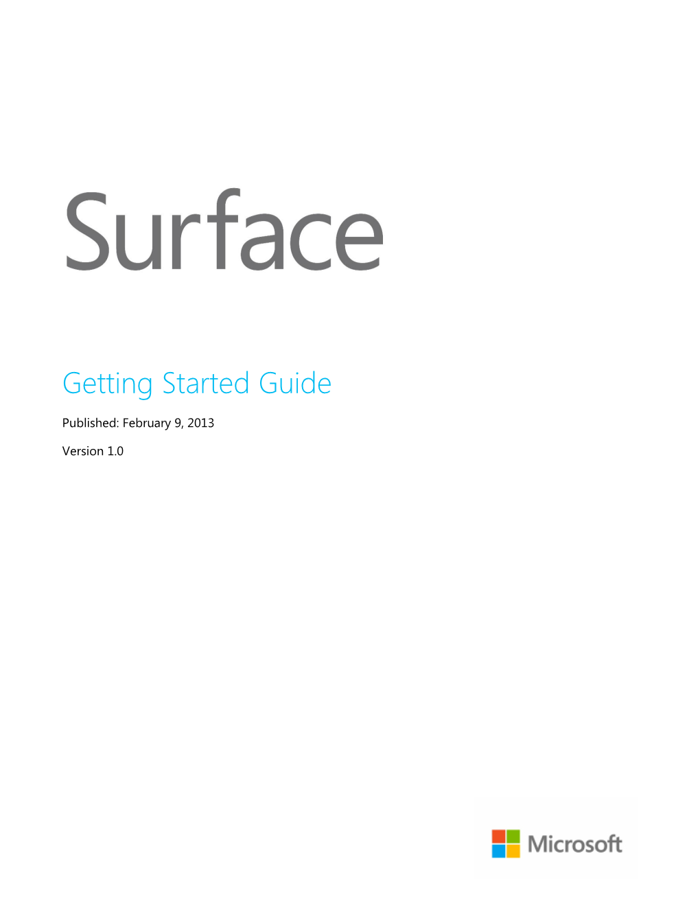 Getting Started with Surface