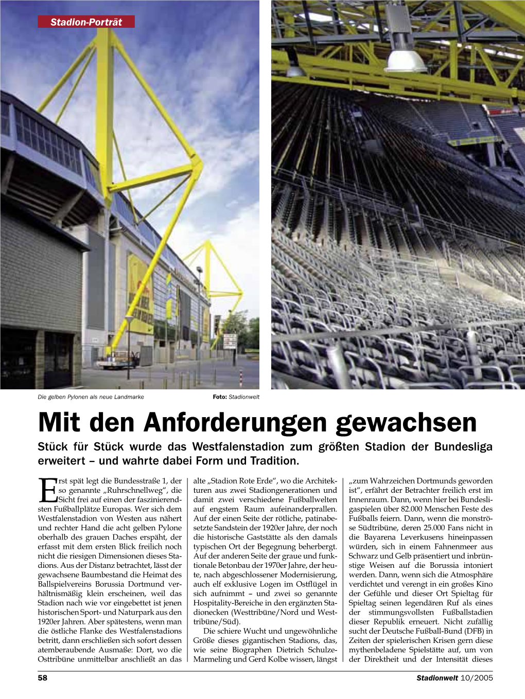 Das Dortmunder Stadion Ist Ein Gesamtkunstwerk