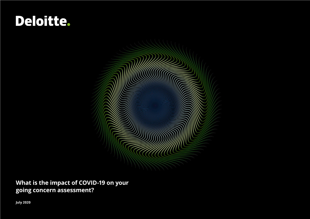 What Is the Impact of COVID-19 on Your Going Concern Assessment?