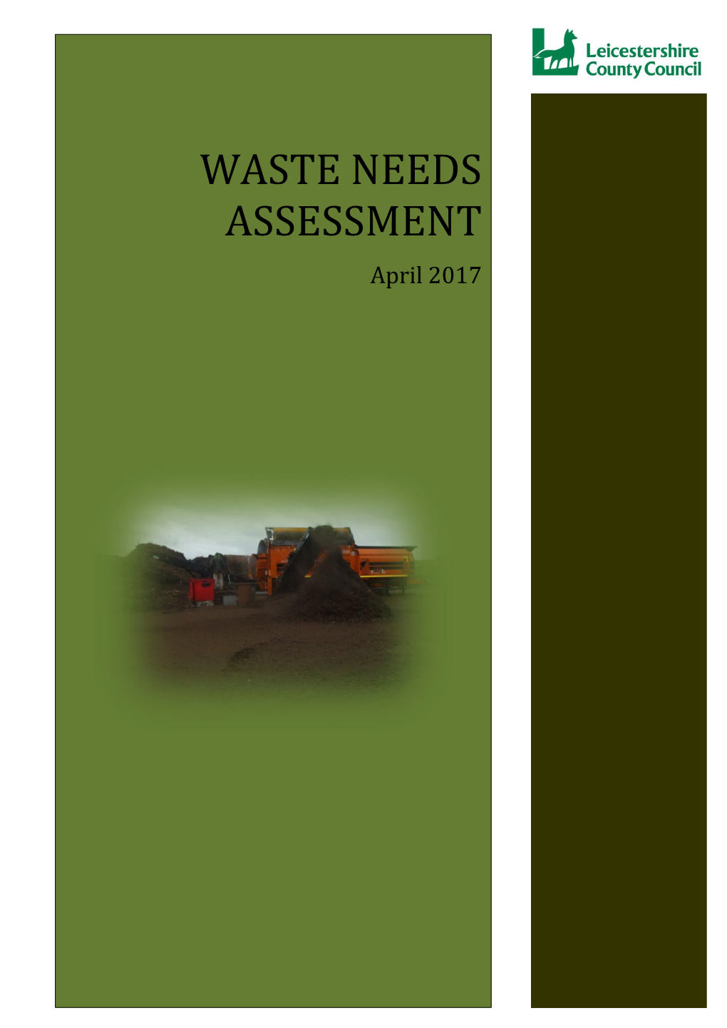 WASTE NEEDS ASSESSMENT April 2017