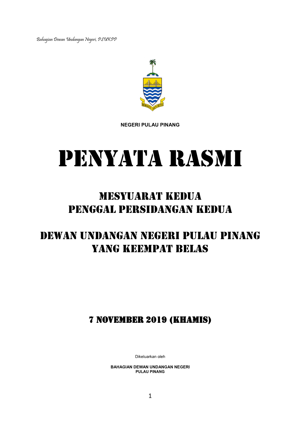 Penyata Rasmi