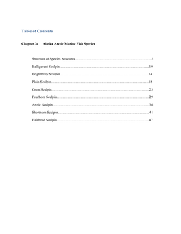 Table of Contents