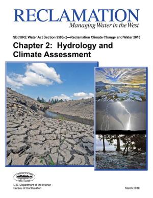 Chapter 2: Hydrology and Climate Assessment