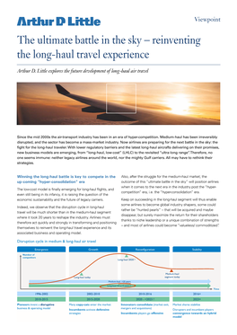 The Ultimate Battle in the Sky – Reinventing the Long-Haul Travel Experience