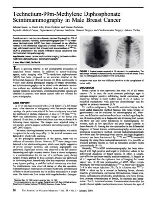 Technetium-99M-Methylene Diphosphonate Scintimammography in Male Breast Cancer