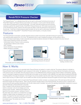 Pressurechecker Pressure Sensor and Monitor