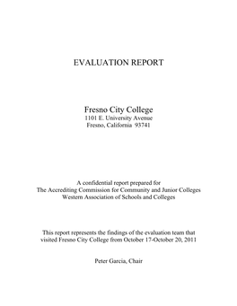 Team Evaluation Report