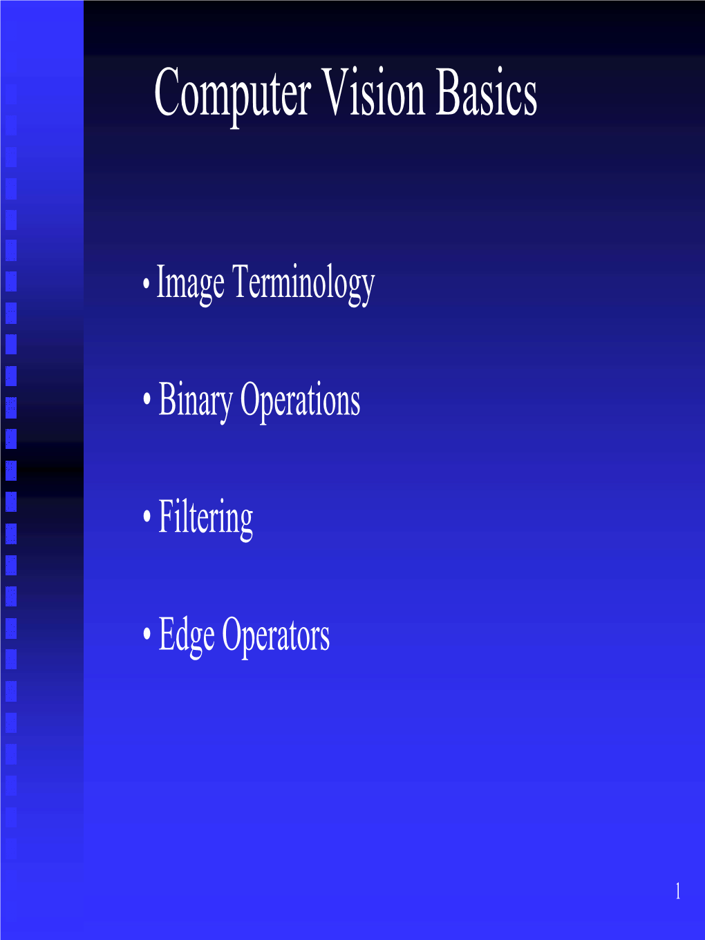 Computer Vision Basics