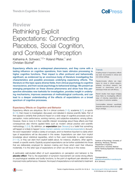 Rethinking Explicit Expectations: Connecting Placebos, Social
