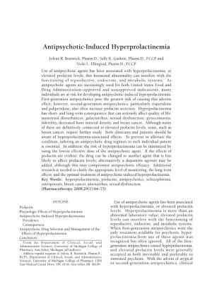 Antipsychoticinduced Hyperprolactinemia