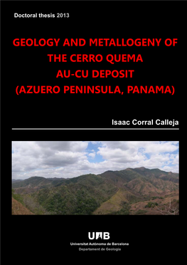 Geology and Metallogeny of the Cerro Quema Au-Cu Deposit (Azuero Peninsula, Panama)