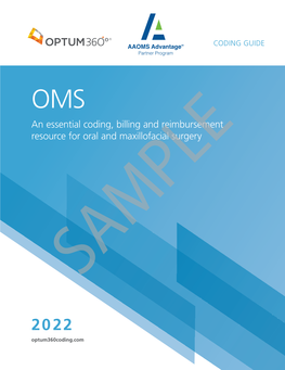 An Essential Coding, Billing and Reimbursement Resource for Oral and Maxillofacial Surgery