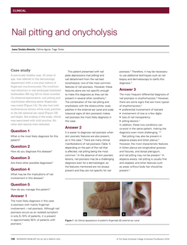 Nail Pitting and Onycholysis