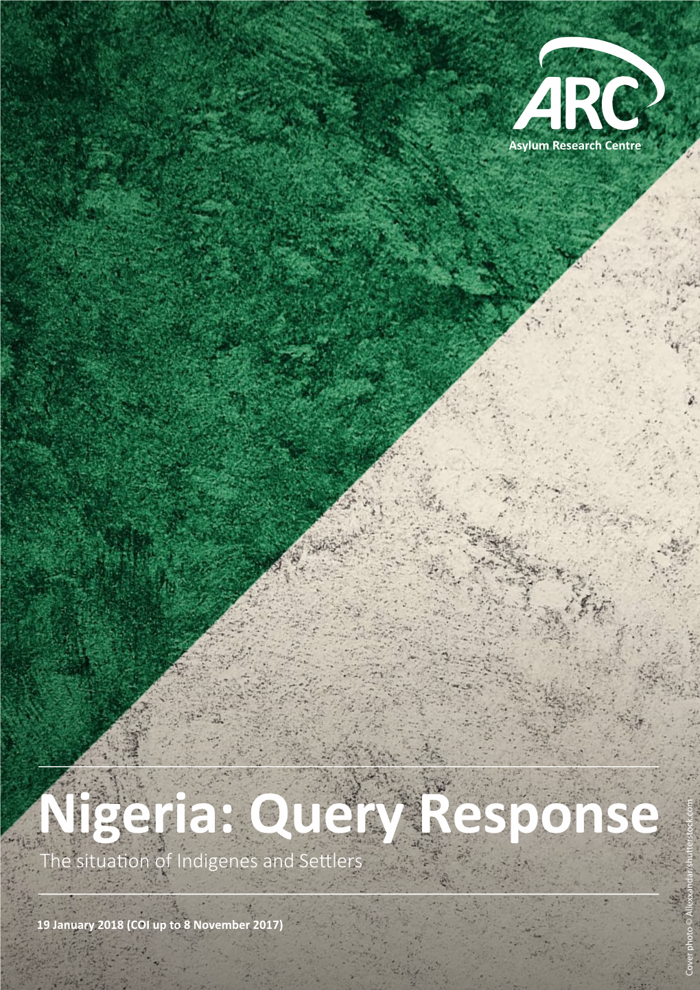 Nigeria: Query Response the Situa�On of Indigenes and Se�Lers