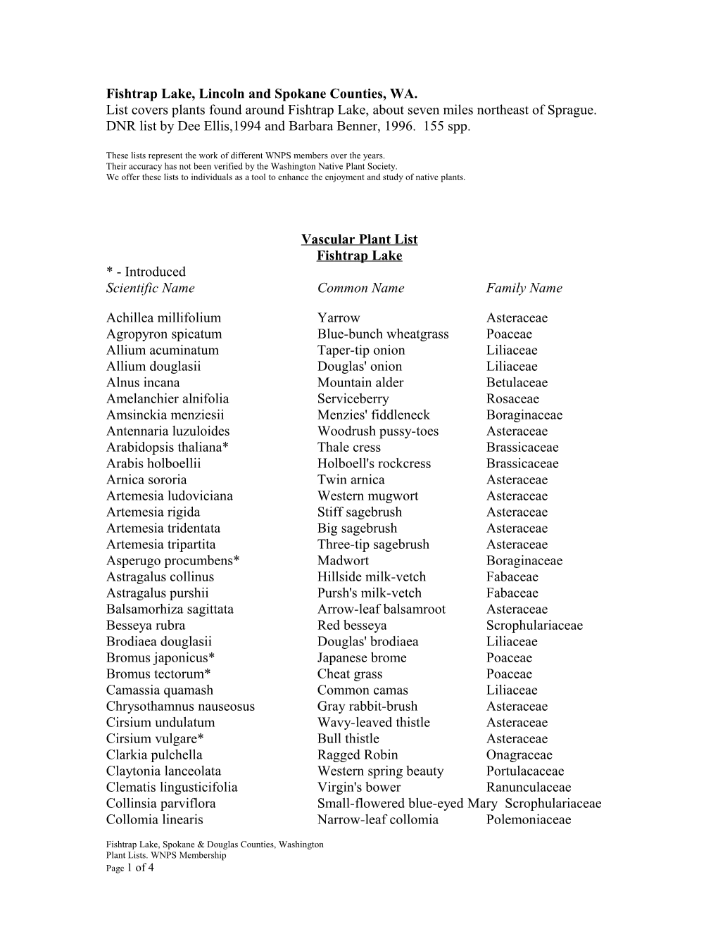Vascular Plant List s8