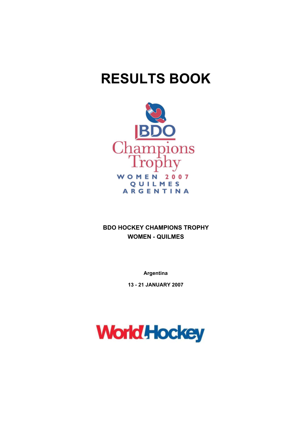 Results Book