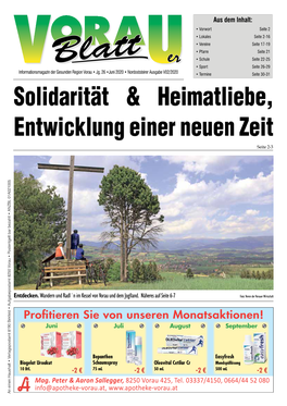 Solidarität & Heimatliebe, Entwicklung Einer Neuen Zeit