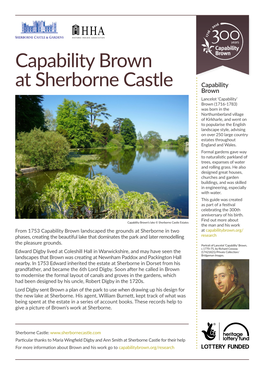 Capability Brown at Sherborne Castle