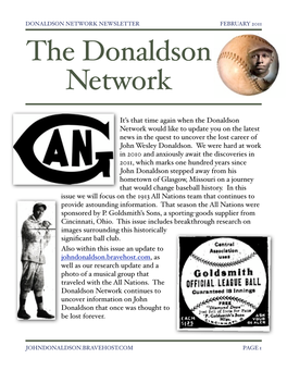 Donaldson Network Newsletter February 2011