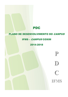 Plano De Desenvolvimento Do Campus Coxim 2014-2018