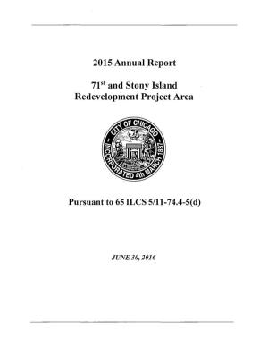 2015 Annual Report 71 St and Stony Island Redevelopment Project Area