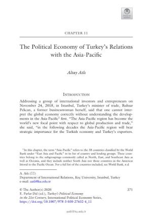 The Political Economy of Turkey's Relations with the Asia-Pacific