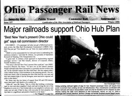 Major Railroads Support Ohio Hub Plan