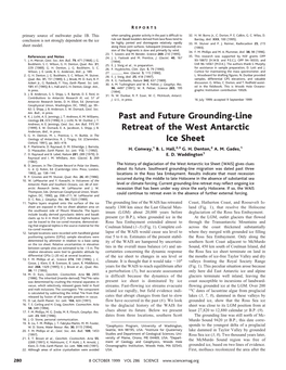 Past and Future Grounding-Line Retreat of the West Antarctic Ice Sheet