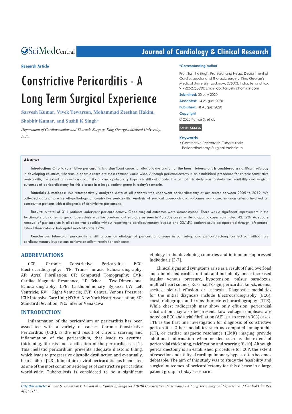 Constrictive Pericarditis